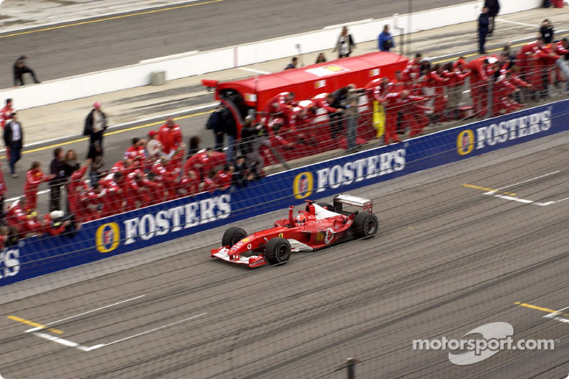 2003 - Indianapolis: Michael Schumacher, Ferrari F2003-GA