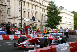 Cristiano da Matta in action during the F1 Parade