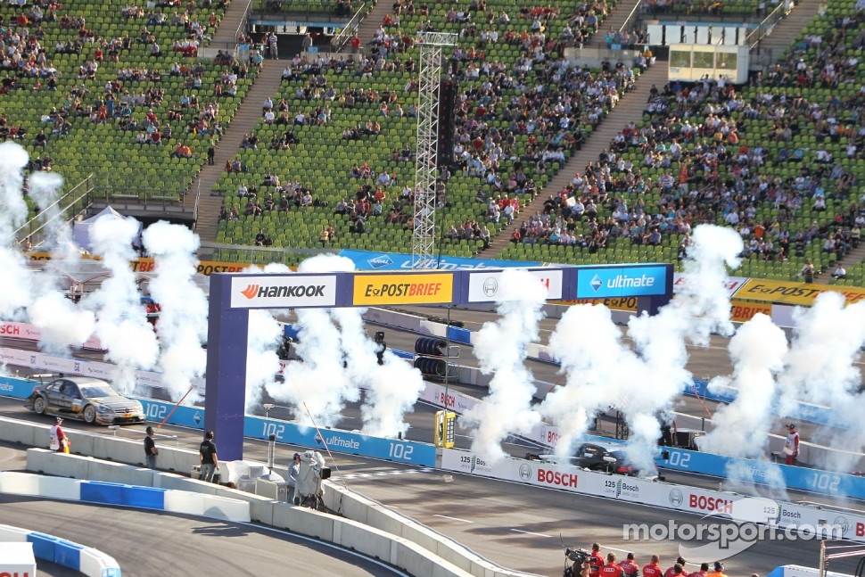 Edoardo Mortara, Audi Sport Team Rosberg, Audi A4 DTM wins ahead of Bruno Spengler, Team HWA AMG Mercedes C-Klasse