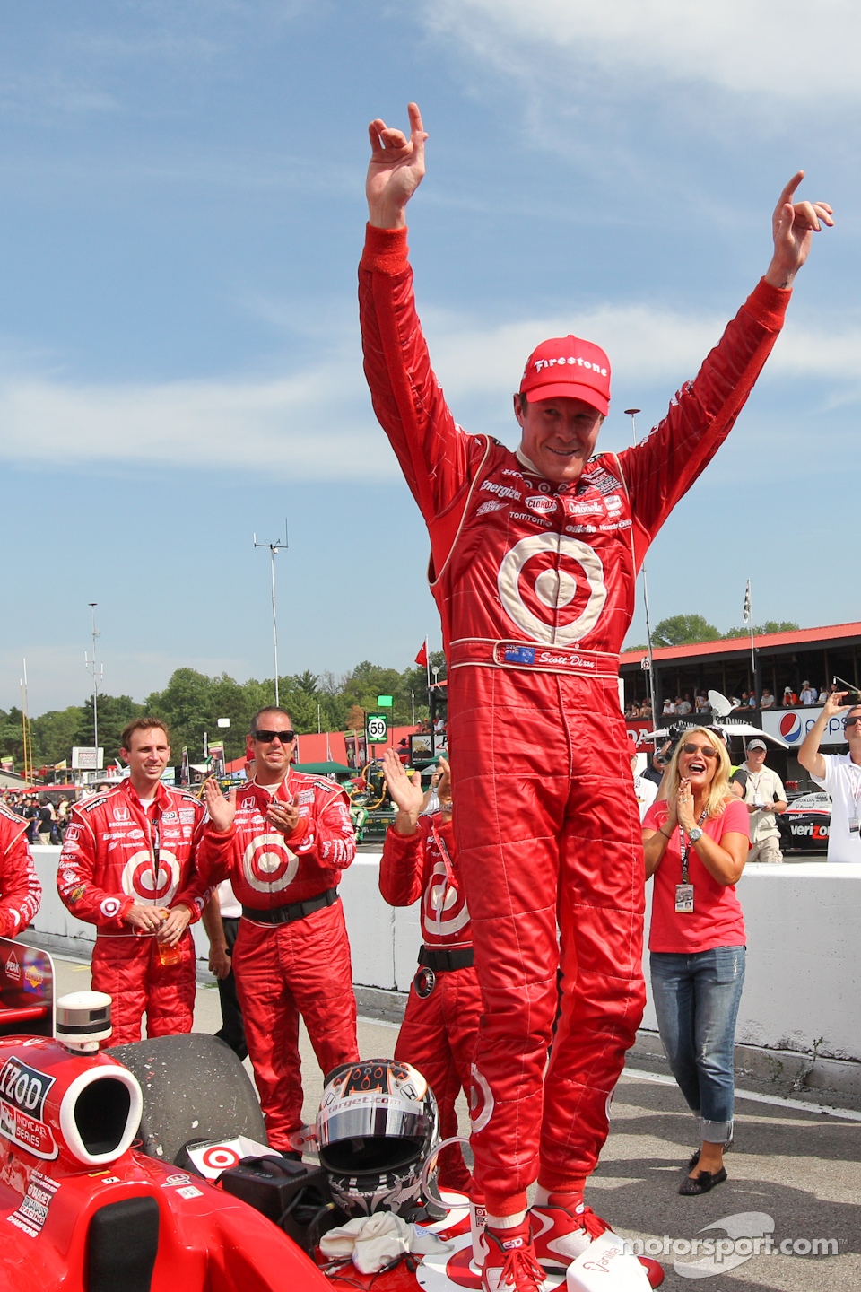 Race winner Scott Dixon