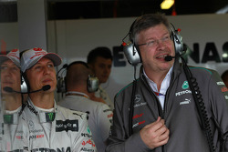Michael Schumacher, Mercedes GP and Ross Brawn, Team Principal, Mercedes GP Petronas