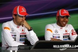Press conference, Jenson Button, McLaren Mercedes, Lewis Hamilton, McLaren Mercedes