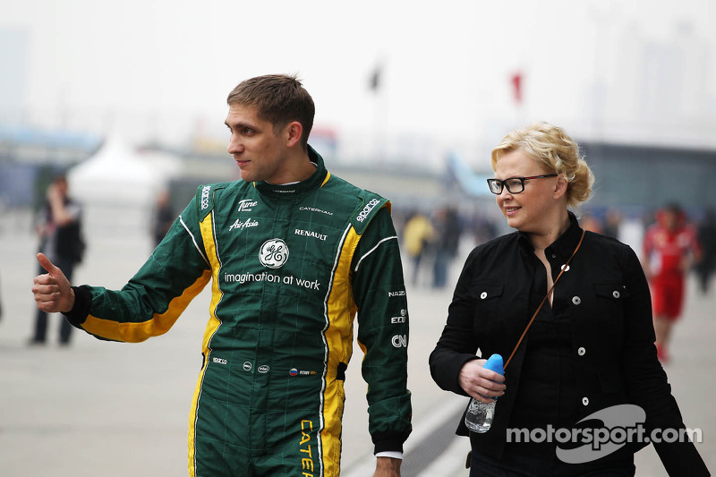 Косаченко и Петров в сезоне 2012 года, когда Виталий выступал за команду Caterham