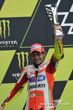 Podium: second place Valentino Rossi, Ducati Marlboro Team