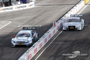Final of Timo Scheider, ABT Sportsline Audi A5 DTM Adrien Tambay, Audi Sport Team Abt Audi A5 DTM and Ralf Schumacher, Team HWA AMG Mercedes, AMG Mercedes C-Coupe Jamie Green, Team HWA AMG Mercedes, AMG Mercedes C-Coupe
