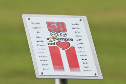 Tribute to Marco Simoncelli plaque