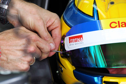 Esteban Gutierrez, Sauber helmet visor strip wordt vervangen