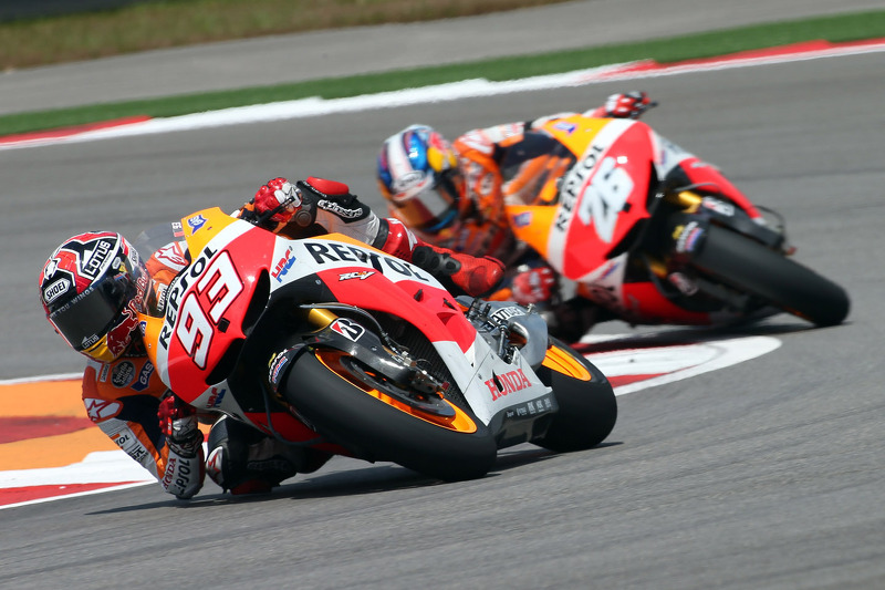Marc Marquez, Repsol Honda Team; Dani Pedrosa, Repsol Honda Team