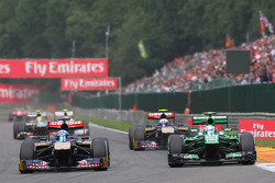 Jean-Eric Vergne, Scuderia Toro Rosso en Giedo van der Garde, Caterham vechten om een plek