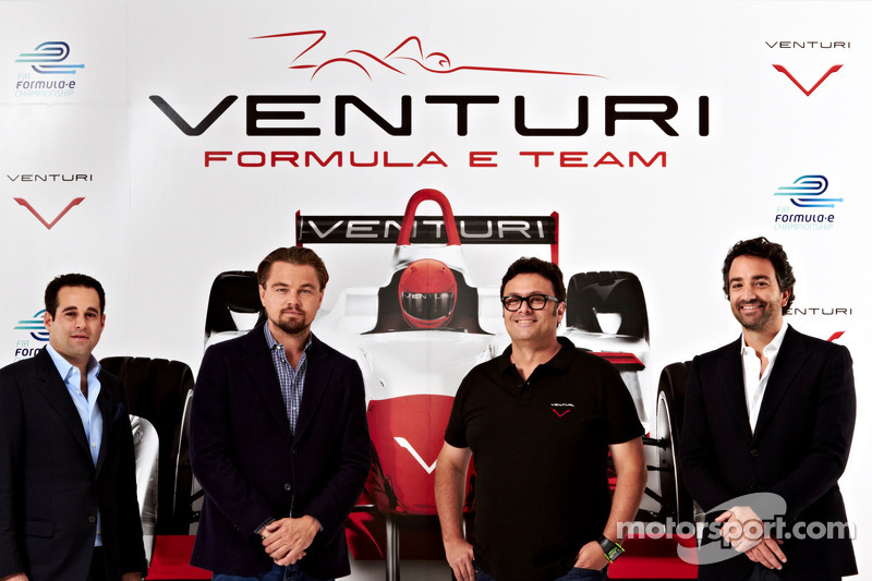 Actor Leonardo DiCaprio y propietario Gildo Pastor participaron en el lanzamiento de carreras de Venturi