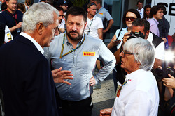 Marco Tronchetti Provera, Presidente Pirelli con Paul Hembery, Direttore Pirelli Motorsport e Bernie