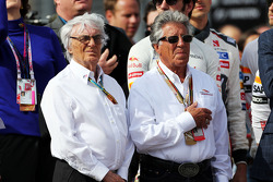(Da sinistra a destra): Bernie Ecclestone, con Mario Andretti, Ambasciatore del Circuito delle Americhe