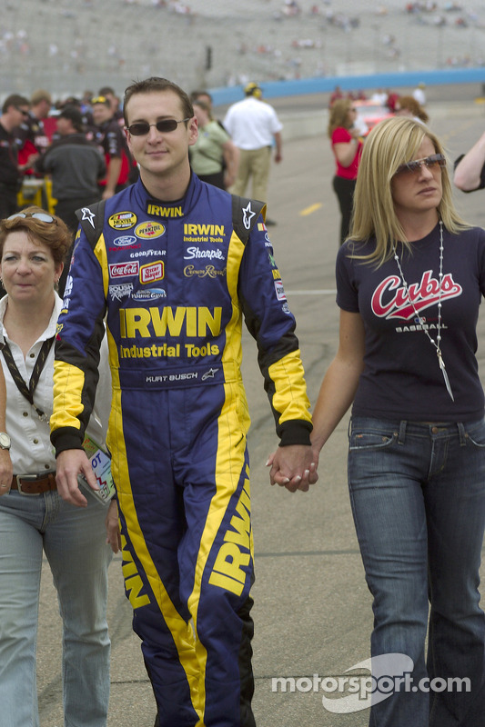 Kurt Busch and his girlfriend Eva at Phoenix