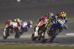 Valentino Rossi, Yamaha Factory Racing y Andrea Dovizioso, Ducati Team