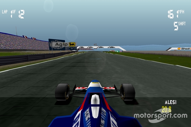 Hasil tangkapan layar gim Formula 1 97, sekuel dari gim Formula 1 besutan Bizarre Creations