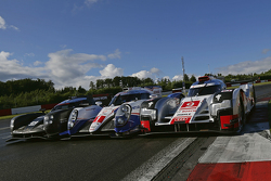 保时捷919 Hybrid、丰田TS040 Hybrid、奥迪R18 e-tron quattro