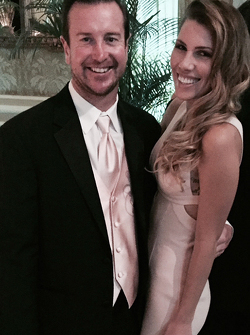 Kurt Busch con Ashley Van Metre