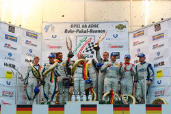 Podium: 1. Adam Christodoulou, Hubert Haupt, Abdulaziz al Faisal, Yelmer Buurman, Black Falcon; 2. A