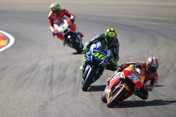 Dani Pedrosa, Repsol Honda Team; Valentino Rossi, Yamaha Factory Racing; Andrea Iannone, Ducati Team