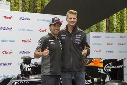 Sergio Pérez y Nico Hulkenberg, Sahara Force India en la Ciudad de México