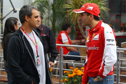 Juan Pablo Montoya, con Marc Gene, Tester Ferrari