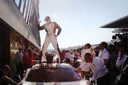 #192 Kessel Racing Ferrai 458 Italia: Jacques Duyver festeggia il terzo podio