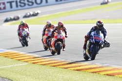 Jorge Lorenzo, Yamaha Factory Racing and Marc Marquez, Repsol Honda Team and Dani Pedrosa, Repsol Ho