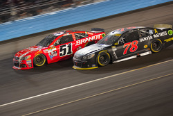 Martin Truex Jr., Furniture Row Racing Chevrolet; Justin Allgaier, Hscott Motorsports Chevrolet