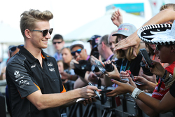 Nico Hulkenberg, Sahara Force India F1 met fans