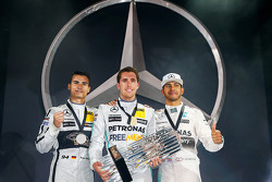 1. Daniel Juncadella, 2. Pascal Wehrlein, 3. Lewis Hamilton