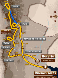 5. Etappe: Jujuy - Uyuni