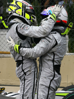 Jenson Button, Brawn GP enRubens Barrichello, Brawn GP