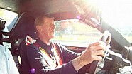 Walter Röhrl driving the 918 Spyder at the Nürburgring Walter Röhrl driving the 918 Spyder at the Nürburgring