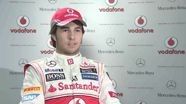 Sergio Perez - Vodafone McLaren Mercedes MP4-28 car reveal Sergio Perez - Vodafone McLaren Mercedes MP4-28 car reveal