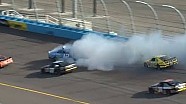 Sam Hornish Jr spins barely missing other cars! Sam Hornish Jr spins barely missing other cars!