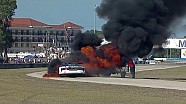 2014 United SportsCar Championship 12 Hours of Sebring Ben Keating SRT Viper GT3-R Huge Fire 2014 United SportsCar Championship 12 Hours of Sebring Ben Keating SRT Viper GT3-R Huge Fire
