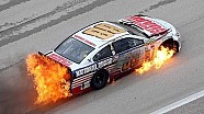 NASCAR | Dale Earnhardt Jr hits wall, car catches fire NASCAR | Dale Earnhardt Jr hits wall, car catches fire