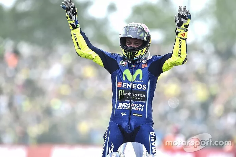 Ganador de la carrera Valentino Rossi, Yamaha Factory Racing