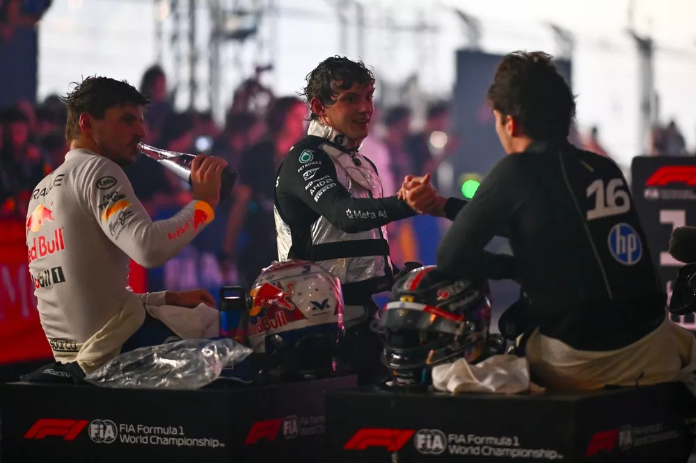 Andrea Kimi Antonelli, Mercedes, Charles Leclerc, Ferrari, Max Verstappen, Red Bull Racing