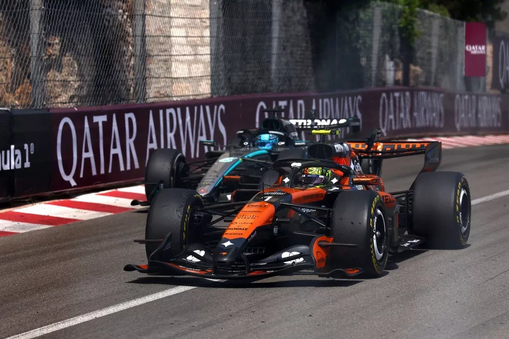George Russell, Mercedes, Lando Norris, McLaren
