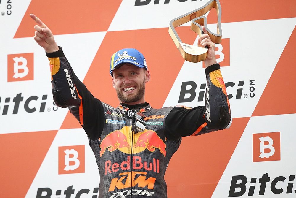 Race winner Brad Binder, Red Bull KTM Factory Racing