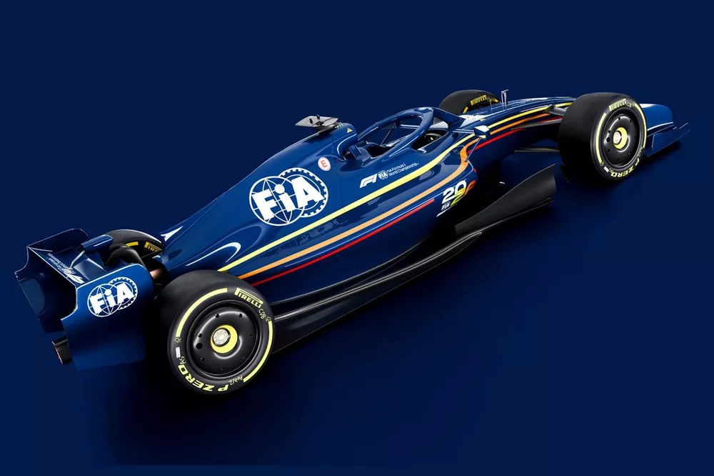 Rendering dell'auto F1 2026 FIA