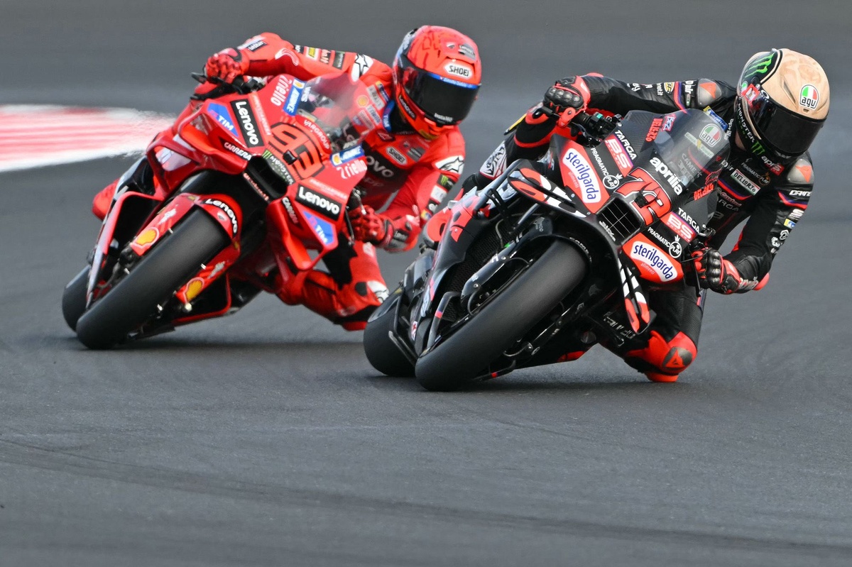 MotoGP San Marino GP: Marco Bezzecchi wins sprint race after Marc Marquez crashes