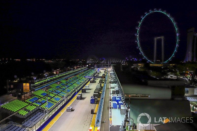 La longitud de la pista de Singapur fue reducida en dos metros
