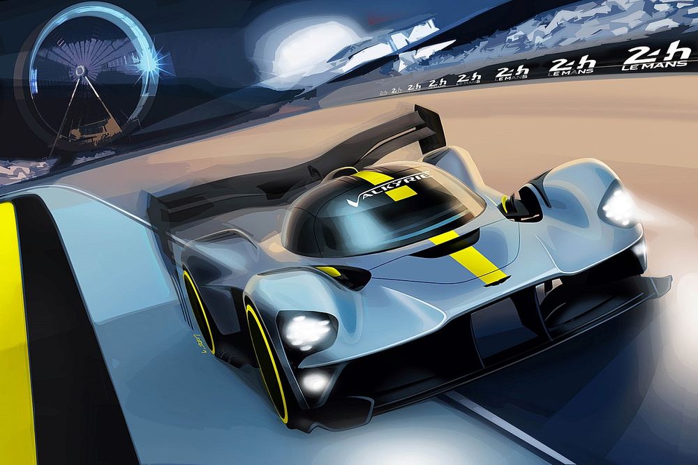Aston Martin Valkyrie hypercar rendering