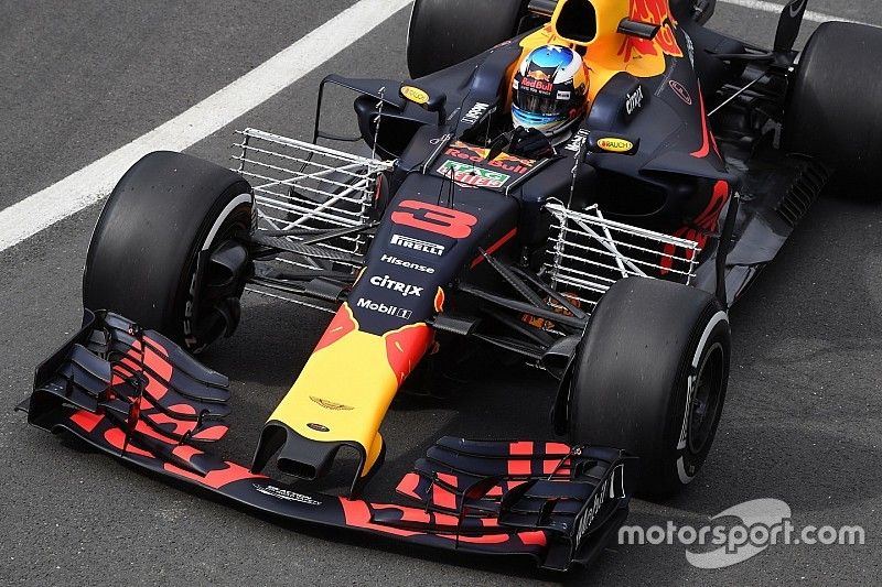 Daniel Ricciardo, Red Bull Racing RB13, sensores de aerodinámica