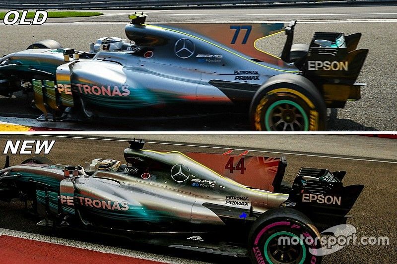 Comparación de Mercedes AMG F1 W08