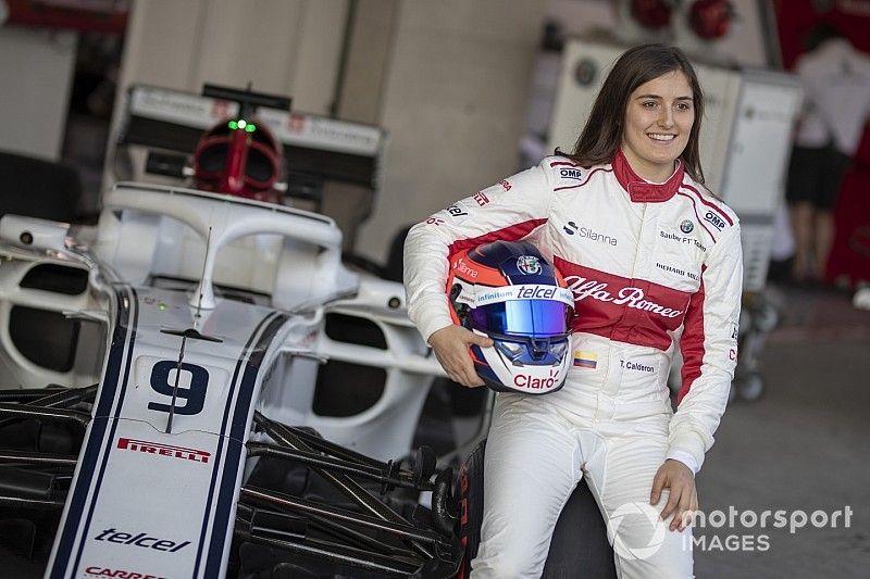 Tatiana Calder&oacute;n, Sauber piloto de prueba