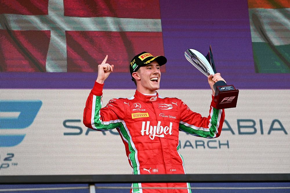 Frederik Vesti, Prema Racing, 1&deg; posizione, sul podio