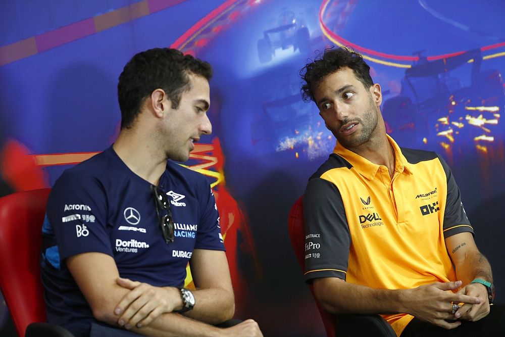 Nicholas Latifi, Williams Racing, Daniel Ricciardo, McLaren 